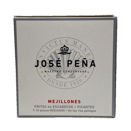 [CJ-0520] Mejillones Fritos en Escabeche Picantes 7-10 uds 120 g